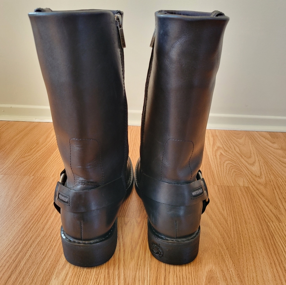 Harley-Davidson Men's Hustin Waterproof Harness Moto Biker Boots  Black Size 10. - Picture 5 of 16